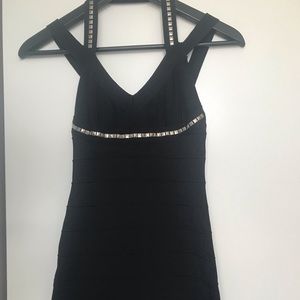 Black mini dress from Bebe